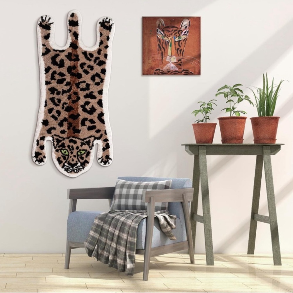 Leopard Non Slip Mat Rug - Picture 7 of 16